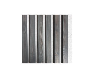 Panel de pared de madera natural 2700 x 300mm (Gris oscuro-Gris)